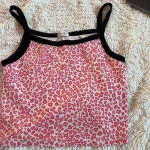 pink crop top